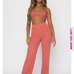 White Fox Unconditional Pants Terracotta size L